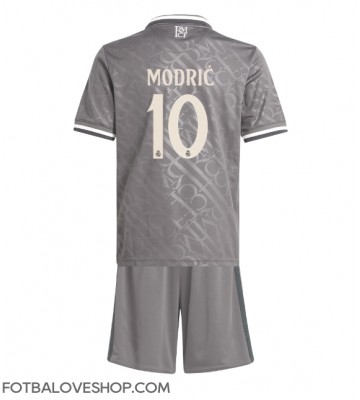 Real Madrid Luka Modric #10 Dětské Alternativní Dres 2024-25 Krátký Rukáv (+ trenýrky)